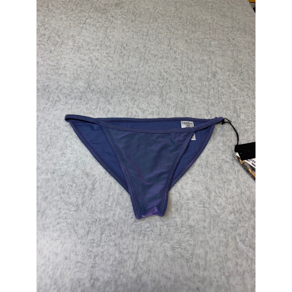 Twenty Montreal Colorsphere Iridescent Purple Bikini Bottom QA6P-019 Medium NWT